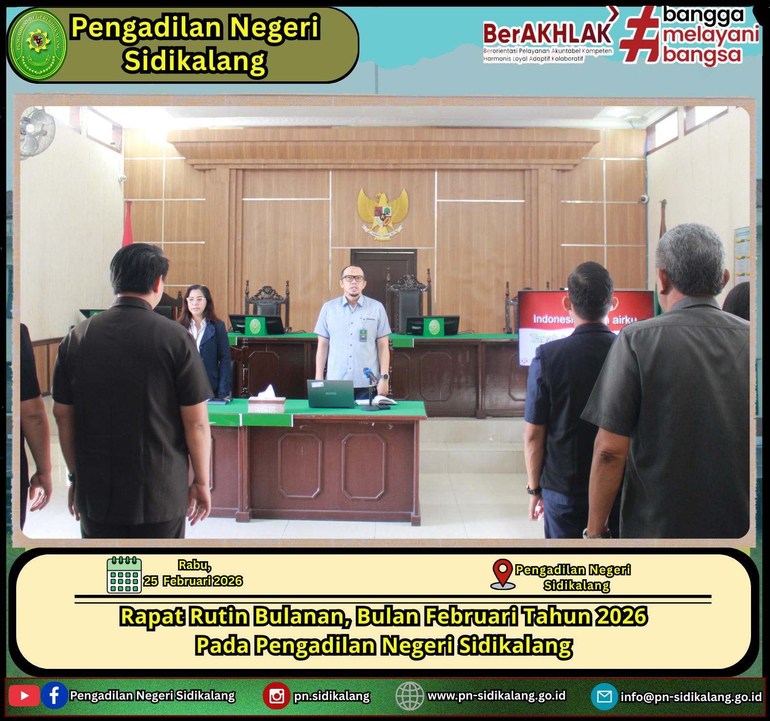 Rapat Bulanan, bulan Februari Tahun 2026